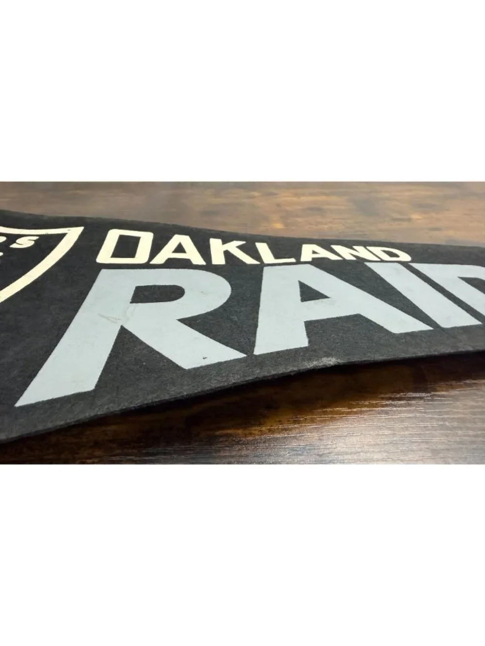 Vintage Oakland Raiders NFL Pennant With Logo & 